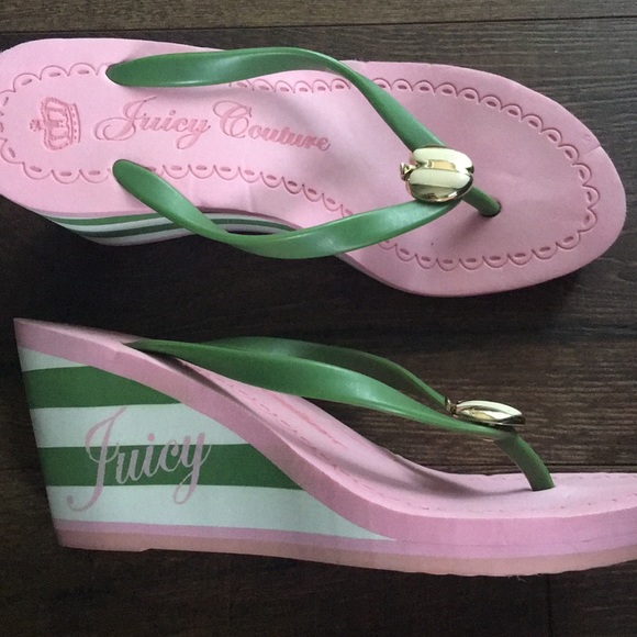 Juicy Couture Shoes - Juicy flip flops